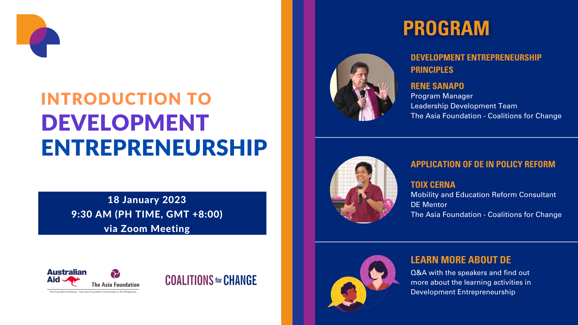 The Asia Foundation kicks off 2023 with Introduction to Development Entrepreneurship Webinar